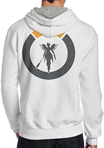 Mens Overwatch Mercy Logo Skill Video Game Back Printed Fashion Hoodies Cool Hoodies