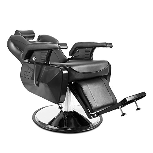 Barber Chair Reclining-Swivel Hydraulic Salon Chairs for Hair Stylist All Purpose Beauty Barber Salon Chair (Recliner Barber Chair) - Thumbnail 2