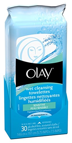 Olay Wet Cleansing Towelette - Sensitive 30 Count