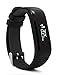 MSRM P1 Waterproof Smart Band Fitness Tracker with Heart Rate Monitor and Blood Pressure Sports Smart Bracelet Call/MSM Reminder Support Android 4.3 or above, IOS 8.0 or above (Black)