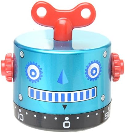 Robot Timer Retro Blue