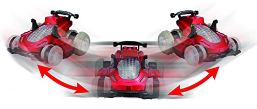 Mindscope Red Hoverquad XL Radio Control RC Stunt Action Light Up LED Vehicle 27 MHz