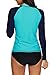 belamo Women's Long Sleeve Rashguard Sun Protection Shirt UPF 50+ Swimwear