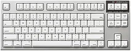 東プレ R2TLSA-US3M-WH REALFORCE TKL SA for Mac 英語 テンキーレスキーボード （87配列 APC機能 + 静音）：シルバー/白 昇華印刷 30g