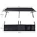 PORTAL Folding Portable Camping Cot, Guest Bed with Carry Bag and Side Storage Organizer, Camping Cots for Adults Sleeping, Away Tent Sleeping Cot Bed, Supports 300 LBS, Black