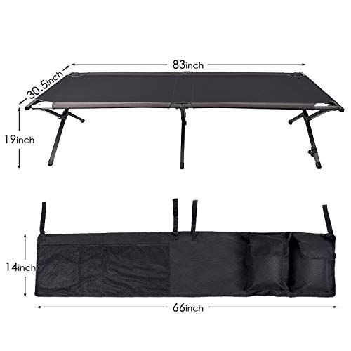 PORTAL Folding Portable Camping Cot 83" XL PackAway Tent Sleeping Cot