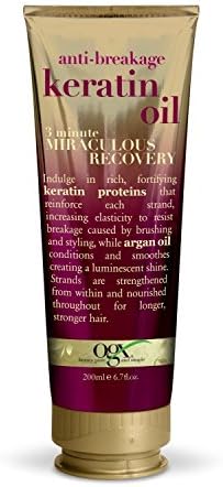 Aceite De Keratina Con Extracto De Argan Para Reparacion Del Cabello Dañado y Maltratado- ✔ Producto 100% Garantizado 6.70 oz.