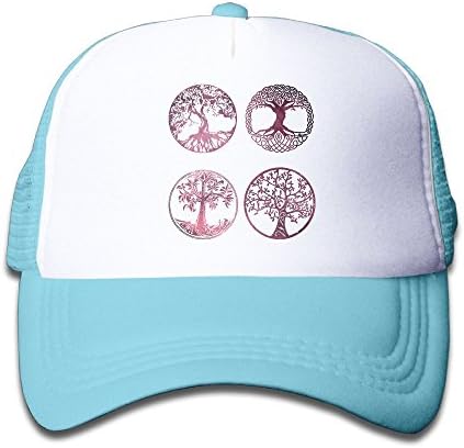 Gdgd1 Caps Bonsai Tree Icon Galaxy Baby Boys Girls Cotton Adjustable Hip Pop Hat Mesh Baseball Caps