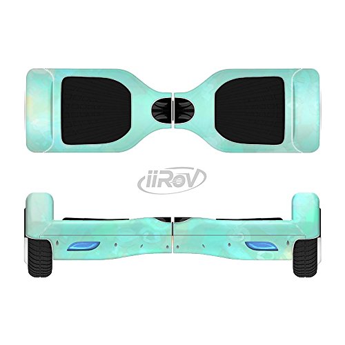 The Bright Teal WaterColor Panel Full-Body Wrap Skin Kit for the iiRov HoverBoards and other Scooter (HOVERBOARD NOT INCLUDED)