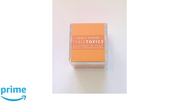 Amazoncom Tabletopics Family Dinner Questions To Start - 