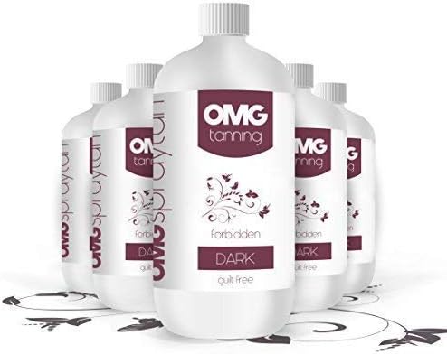 OMG Forbidden Dark Spray Tan Solution 250ml Professional Sunless Bronzing