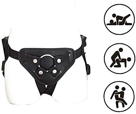Strap On Adjustable Belt Soft Durable and Comfortable Restrainting Harness in Black