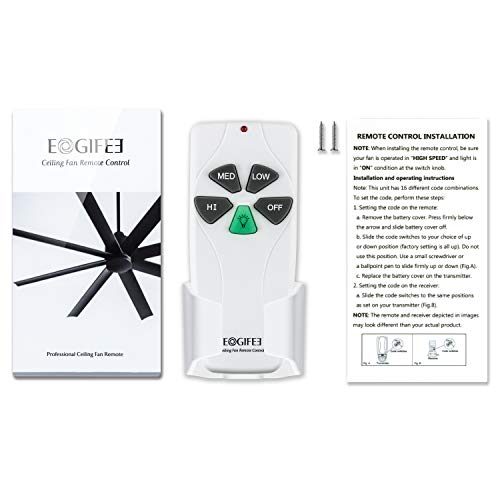 Eogifee 53t Ceiling Fan Remote Control Replacement Of Harbor