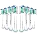 Senyum Optimal Plaque Control Replacement Toothbrush Heads, Compatible with all Snap-on Philips Sonicare Electric Toothbrushes, Fits for C2, HX6250 and others (8 Pack)