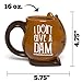 BigMouth Inc I Don't Give a Dam Beaver Coffee Mug, Ceramic Coffee Cup, Funny and Cute Beaver Design, Great for Home or Office, Unique Novelty Gift for Coffee Lovers, 16 oz