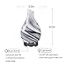 COOSA 100ml Essential Oil Diffuser, Ink Art Glass Ultrasonic Cool Mist Humidifier with Timer and Waterless Auto Shut-Off, 7 Color LED Lights Changing for Home Office Yogathumb 2