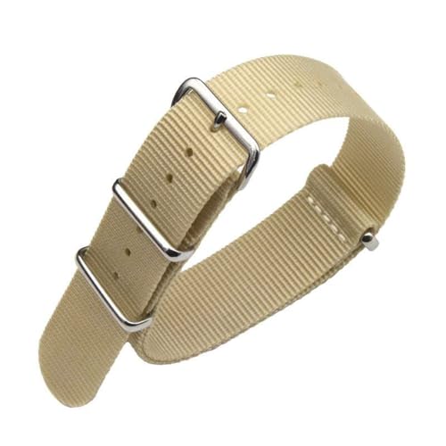 FOUUA Nylon Watch Straps Band NATO Style Choice of Color, Length & Width 18mm 20mm 22mm Replacement Ballistic Straps for Men Women