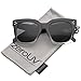 zeroUV - Retro Oversized Square Sunglasses for Women with Flat Lens 50mm