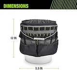 AWP 51-Pocket Bucket Tool Organizer Fits 5-Gallon Buckets Black view 4