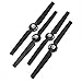 Hobbylane Nylon Propellers Prop Blades Set A+B for YUNEEC Q500+ Q500 Q500M Typhoon Series 4K RC Quadcopter Drone Spare Replace Parts 2CW 2CCW Rotor Blades, Black, Pair of 2