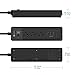 iClever Power Strip Charging Station with 3 USB + 3 AC Outlets, 6ft Extension Cord Power Strip with USB for Travel, Home, Nightstand and Office - Black [Overload Switch Control]