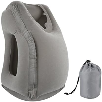 S&amp;M Inflatable Luxury PVC Travel Pillow Air Filled Airplane Cushion