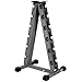XMark Heavy Duty A-Frame Vertical Dumbbell Rack Stores Six Pair of Dumbbells