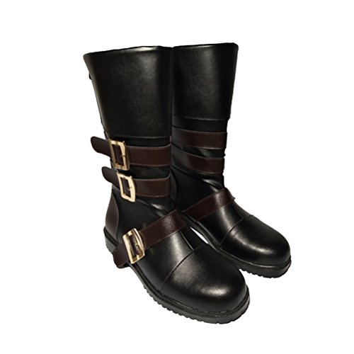 NieR: Automata 9S Costume Shoes, Adult Men's No.9 Type S Cosplay Boots Black