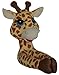 Curtain Critters ALGFMY240510COL Plush Safari Giraffe and Chocolate Monkey Curtain Tieback Collector Set