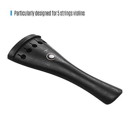 Muslady Violin Fiddle Tailpiece Ebony Particular Design for 5-String / 6-string Violin Tailpieces Orchestral Strings Accessories - Thumbnail 5