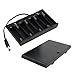 abcGoodefg 2 Pack 8 Solts 12V AA Battery Holder Case Plastic Battery Storage Box with DC Plug