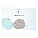 Chloe Elizabeth Circle Dots Paper Party Garland Streamer Backdrop (10 Feet Long) - Mint, White, Gold Glitter