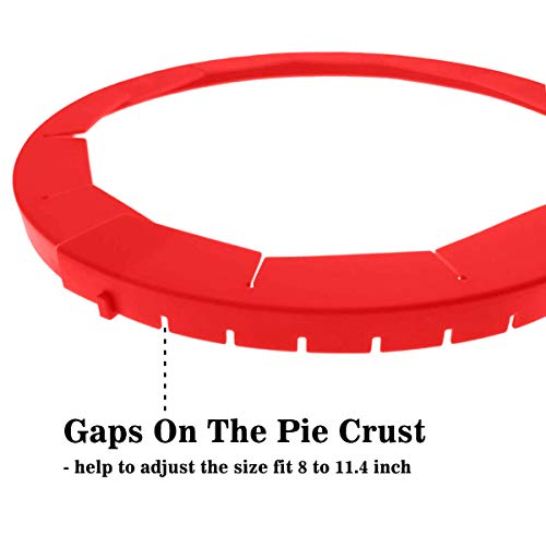 Adjustable Pie Crust Shield Silicone Pie Protectors Adjustable Bake