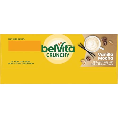 BELVITA BREAKFAST BARS BISCUITS, VANILLA MOCHA, 5 PACKS (4 BISCUITS PER PACK)