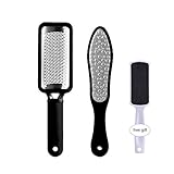 Pretty See Pedicure Rasp Foot File Callus Remover for Removing Hard Skins and Cracked Skin Corns, Foot Exfoliating Scrubber Cleaner File 3 Pcs/Set