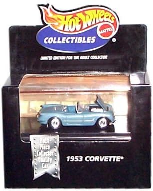 Hot Wheels Collectibles - Limited Edition Cool Collectibles - 1953 Corvette (Blue Chevrolet Convertible) - Mounted in Collector's Display Case