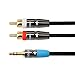 AUX Audio Cable, INNOVAA 3.5mm to RCA (2) Stereo AUX Audio Cable - 25 Feet