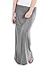 Basics Fold Over Rayon Maxi Skirt