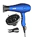 Negative Ionic Hair Dryer 1875W Ceramic Hair Blow Dryer DC Motor 2 Speed and 3 Heat Settings with Concentrator, Blue