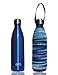 Bottleskinn by BBBYO Neoprene Insulated Carry Cover - 170z/500ml and 25oz/750ml sizes. Fits BBBYO, S'well, Minimal, Mira, Water Vault and Cayfit 
