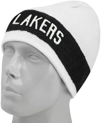 lakers black beanie