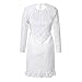Toimothcn Women White Lace Dress Slash Neck Off Shoulder Cocktail Party Elegant Dress Sexy Prom Gown