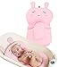 UNAOIWN Baby Bath Cushion, Newborn Bath Anti-Slip Cushion Seat, Infant Floating Bather Bathtub Pad，Shower Bed Security Guaranteed (Pink, Rabbit)