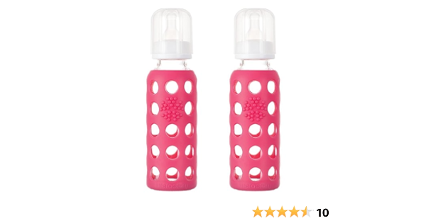 lifefactory glass baby bottle with silicone sleeve