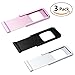 Webcam Cover, EGRD 3-pack Web Camera Cover Slide for Laptop, Desktop, PC, Macboook Pro, iMac, Mac Mini, Computer, Smartphone, Protecting Privacy and Securtiy, Strong Adhensive (Pink, Black, Grey)