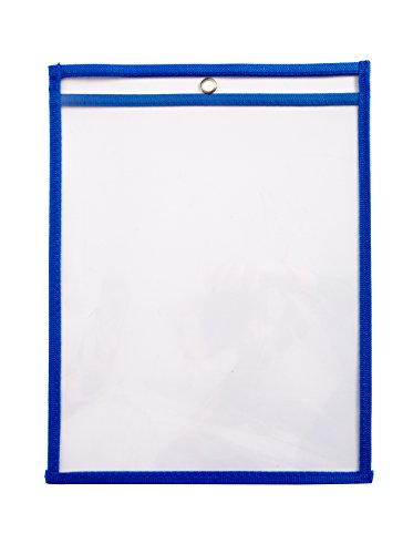 image for Blue Summit Supplies 30 Multicolored Dry Erase Pockets, Oversize 10 x 