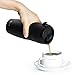 KUUK Travel Cup Insulated Mug for Coffee & Tea - Stainless Steel - 12oz (Black)