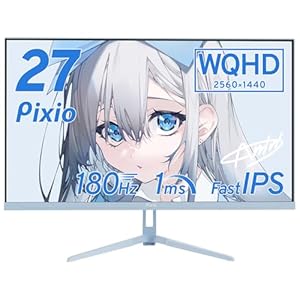 Pixio PX278 WAVE Pastel Blue ゲーミングモニター 27インチ 180Hz WQHD パステルブルー 2年保証