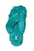 Joan Vass Woman's New Plush Satin Spa Thong Slipper in 4 Beautiful Colors (10.5-11 B(M) US, Green)