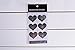 Envelopes Label Stickers Love Heart Shape Stickers 60 PCS Kraft Paper Thank You Stickers Retro Metallic DIY Decorative Adhesive Label for Packaging Bake Decoration Wedding Party Gift (Silver)
